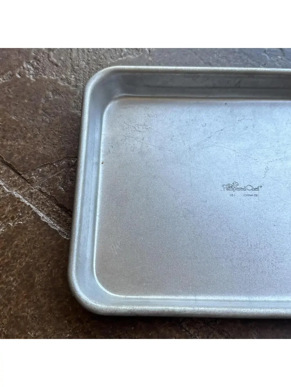 Pampered Chef Cookie Baking Sheet 9.5” X 7.5” Item (1)